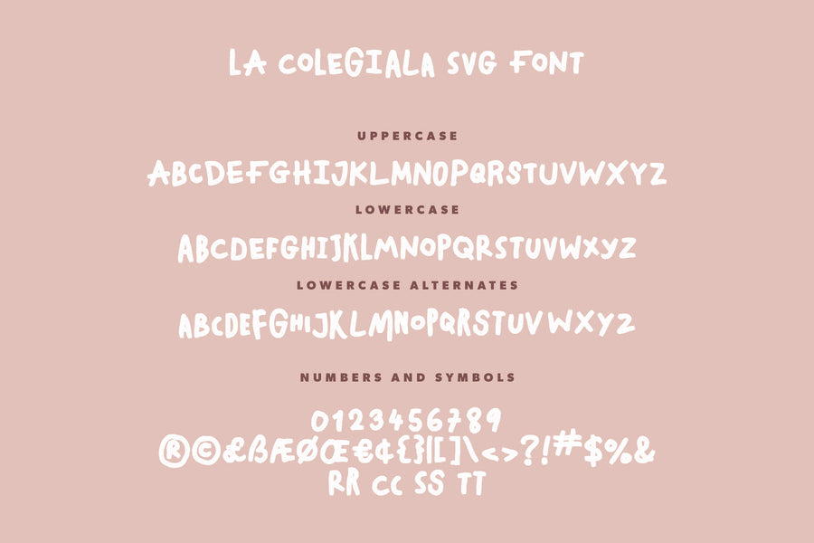 La Colegiala SVG Font