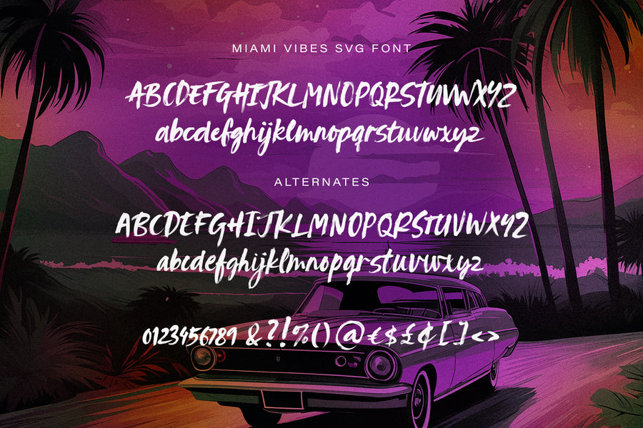 Malibu Vibes SVG Font