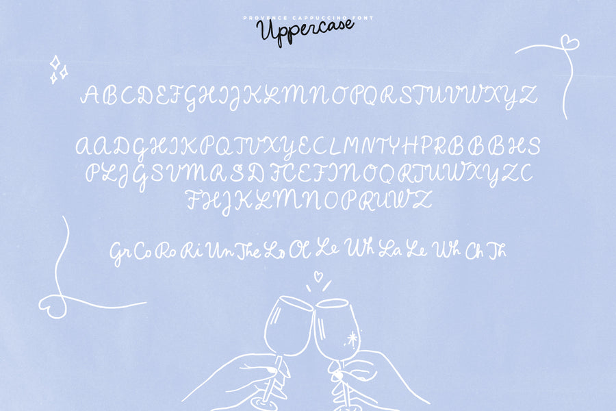 Provence Cappuccino Script & Doodles