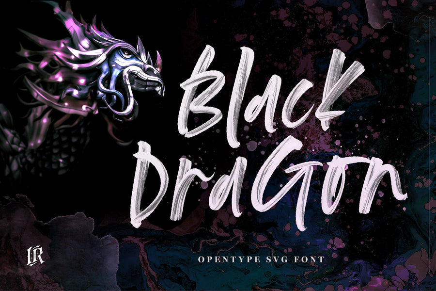 Black Dragon SVG Font