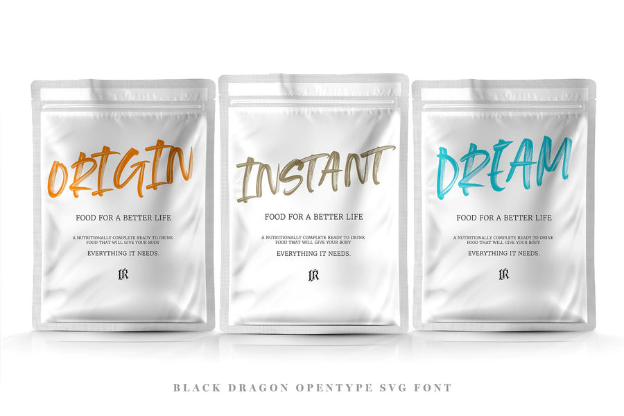 Black Dragon SVG Font