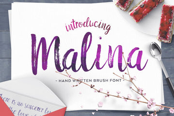 Malina Brush Font