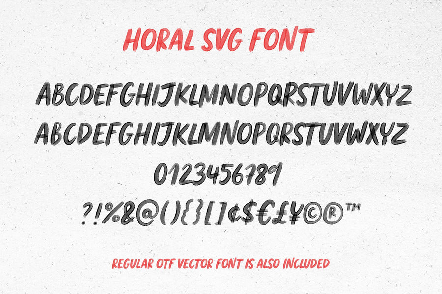 Horal SVG Font