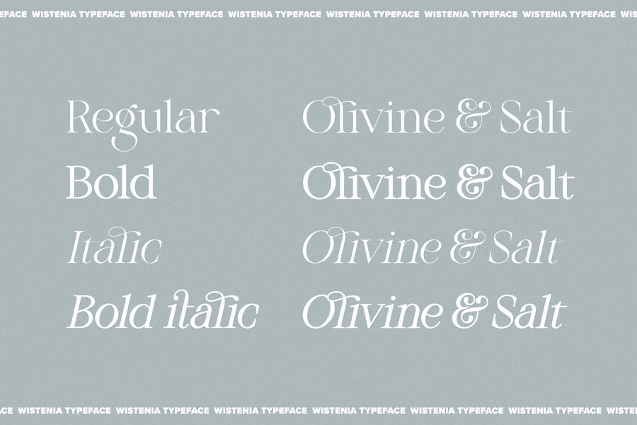 Wistenia Typeface